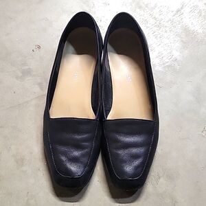 Enzo Angiolini Liberty31 black leather Loafer size 6 M